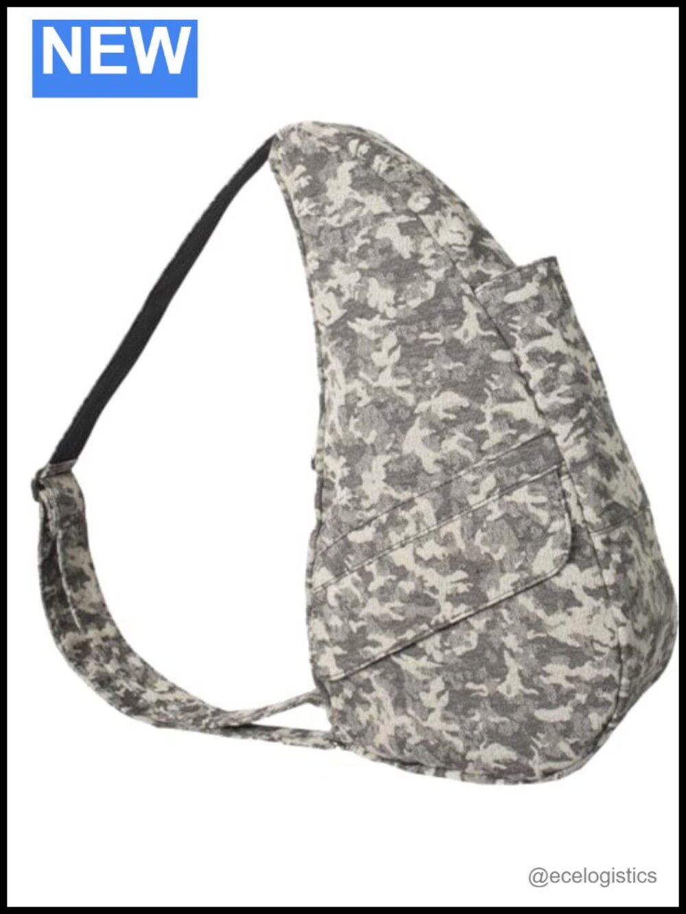 Ergonomic Sling Crossbody Bag with Teardrop Shape - Lightweight, Water Resistant